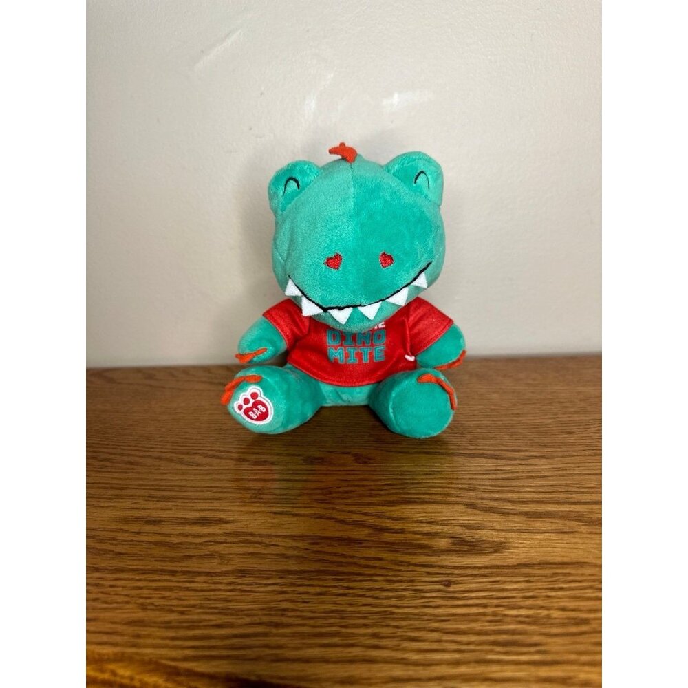 Build a Bear Small Size 7" Buddies™ Be Mine Dinosaur Plush Toy